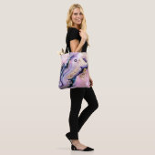 Sehr schönes Marmormuster. Abstrakte Kunst Tasche (Am Model)