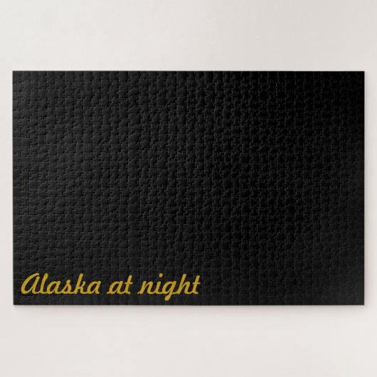 Sehr schwierige lustige Alaska in Nachtschwarz Puzzle (Horizontal)