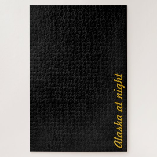 Sehr schwierige lustige Alaska in Nachtschwarz Puzzle (Vertikal)