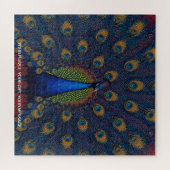 Sehr schwieriges Design Pfau Puzzle (Horizontal)