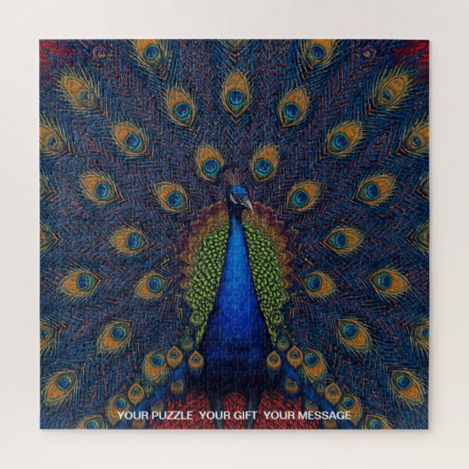 Sehr schwieriges Design Pfau Puzzle (Vertikal)
