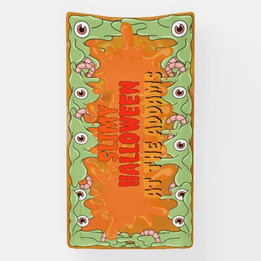 Sehr Slimy Halloween Banner (Vertikal)