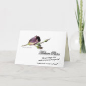 Sehr Sonderanfertigungen - Maßgeschneidert Dankeskarte (Rückseite)