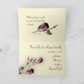 Sehr Sonderanfertigungen - Maßgeschneidert Dankeskarte (Innenseite)