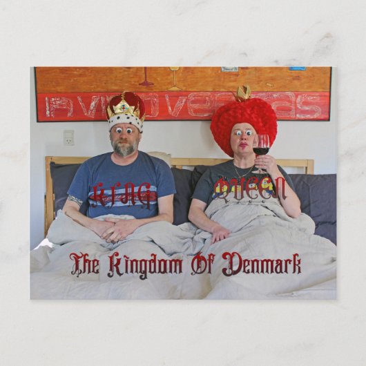 Sehr Spaß Danish Kingdom Postcard! Postkarte (Vorderseite)