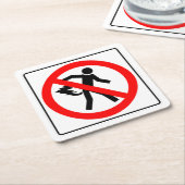 Sehr Spaß Kein Farting Image Sign Untersetzer Set (angewinkelt)