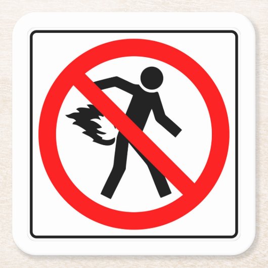 Sehr Spaß Kein Farting Image Sign Untersetzer Set (Vorderseite)
