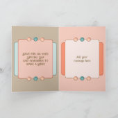 Sehr spezielle Enkelin fügen einen braunen Fotonam Karte (Innenseite)