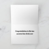 *SEHR SPEZIELLE LIEBENVÖGEL* AM **WEDD DAY" KARTE (Innenseite)