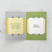 Sehr spezielle Nichte fügen Foto-Namen grau hinzu Karte (Innenseite)