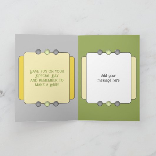 Sehr spezielle Nichte fügen Foto-Namen grau hinzu Karte (Innenseite)