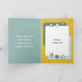 Sehr spezielles Neffe grün blaues Foto Geburtstag Karte (Innenseite)