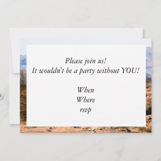 Sehr steiles Upgrade Einladung (Rückseite)