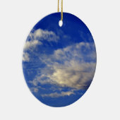 Sehr strukturierte Wolke in einem schönen blauen Keramikornament (Rechts)
