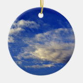 Sehr strukturierte Wolke in einem schönen blauen Keramikornament (Vorne)