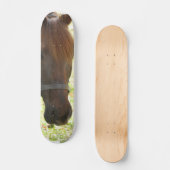 Sehr süße Kastanien-Pferd Skateboard (Vorderseite)