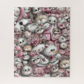 Sehr süße Katzen Collage Puzzle (Vertikal)