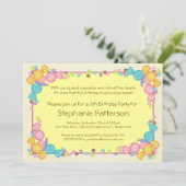 Sehr süße Süßigkeits-Themed Einladung (Stehend Vorderseite)