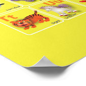 Sehr süße Tier Alphabete Poster (Ecke)