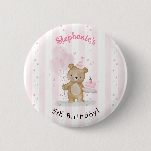 Sehr süßer Geburtstag Button (Vorderseite)