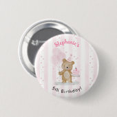 Sehr süßer Geburtstag Button (Vorne & Hinten)