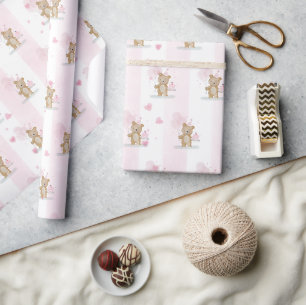 Sehr süßer Geburtstag Geschenkpapier