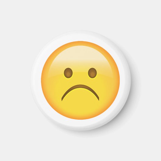 Sehr traurig - Emoji Magnet (Vorne)