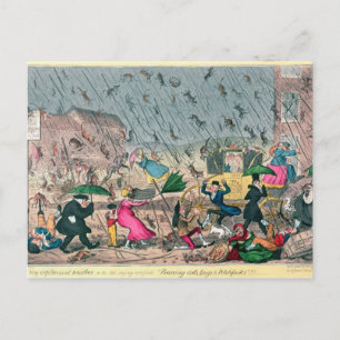 Sehr unangenehmes Wetter oder das alte Sprichwort Postkarte