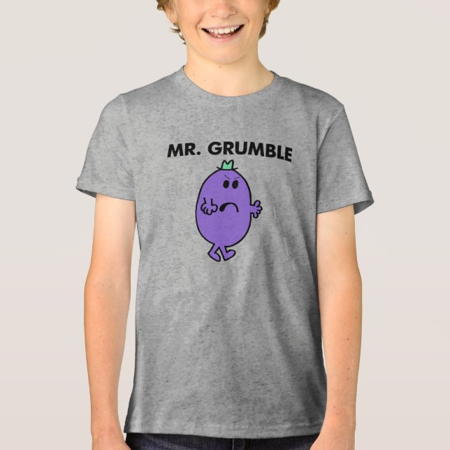 Sehr unglücklicher Herr Grumble Tri-Blend Shirt (Vorderseite)