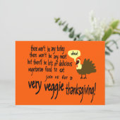 Sehr Veggie Erntedank Einladung (Stehend Vorderseite)