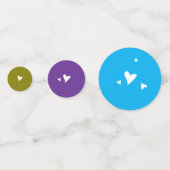 Sehr Veggie Valentines Confetti Konfetti (Rückseiten)