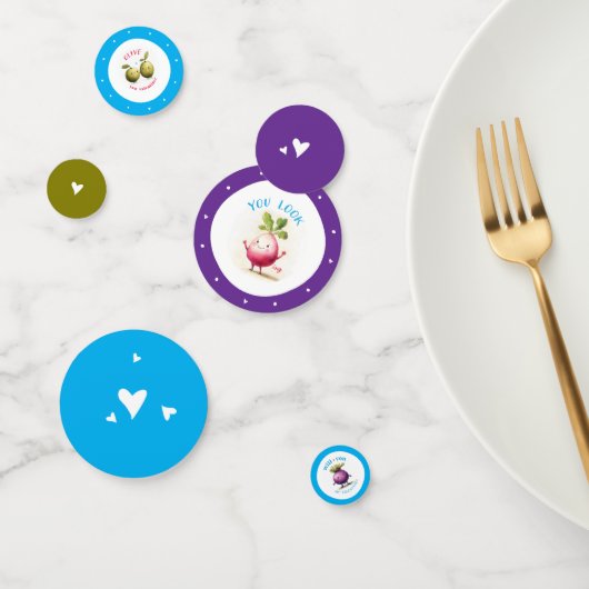 Sehr Veggie Valentines Confetti Konfetti (Gruppe)