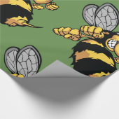 Sehr verärgerte Bienen-glattes Packpapier (Ecke)