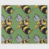 Sehr verärgerte Bienen-glattes Packpapier (Flach)