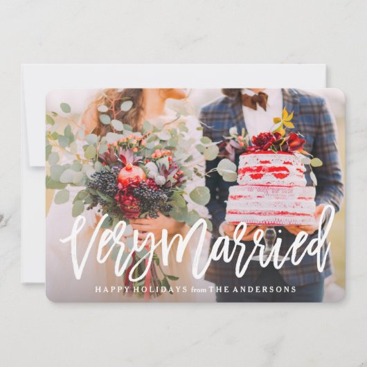 Sehr Verheiratet Feiertagskarte (Vorderseite)