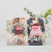 Sehr Verheiratet Feiertagskarte (Stehend Vorderseite)