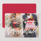 Sehr Verheiratet Feiertagskarte (Vorne/Hinten)