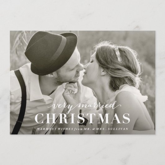 Sehr verheiratete feiertagskarte (Vorderseite)