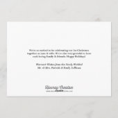 Sehr verheiratete feiertagskarte (Rückseite)