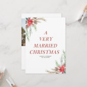 Sehr verheiratete Hochzeitsankündigung Karte (Vorderseite/Rückseite Beispiel)