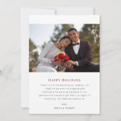 Sehr verheiratete Hochzeitsankündigung Karte (Rückseite)