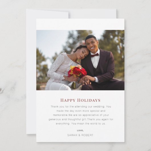 Sehr verheiratete Hochzeitsankündigung Karte (Rückseite)