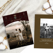 Sehr Verheiratetes Weihnachts-Foto Folien Feiertagskarte