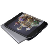 Sehr Verzierte Barockflaschen Laptopschutzhülle (Vorne Knopf)