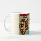 Sehr Vintage Postkarte Tasse (Links)