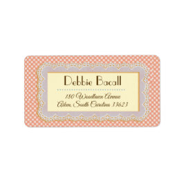 Sehr Vintage Rücksendeadressen-Aufkleber Adressaufkleber