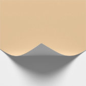 Sehr weiches, helles, blass orangefarbenes Pop Of Geschenkpapier (Ecke)