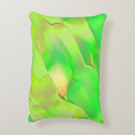 Sehr wenig in lebhaftem und altem Grün gehaucht Dekokissen