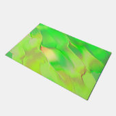 Sehr wenig in lebhaftem und altem Grün gehaucht Fußmatte (Schrägansicht)