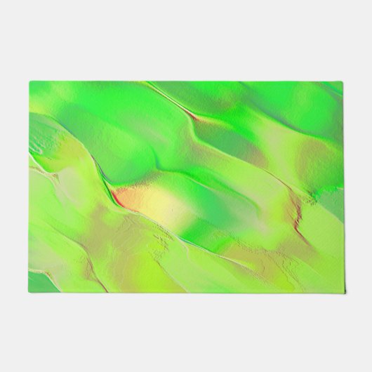 Sehr wenig in lebhaftem und altem Grün gehaucht Fußmatte (Vorderseite)